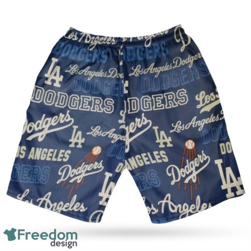 Los Angeles Dodgers MLB Hawaii All Printed Logo 3D Hawaiian Shirt And Shorts For Team Product Photo 4