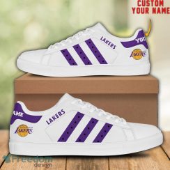 Los Angeles Lakers NBA Special Custom Name Unique Gift Low Top Skate Shoes For Fan