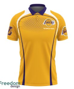 Los Angeles Lakers Style NBA 3D Polo Shirt Gift For Men Father's Day Gift Product Photo 2