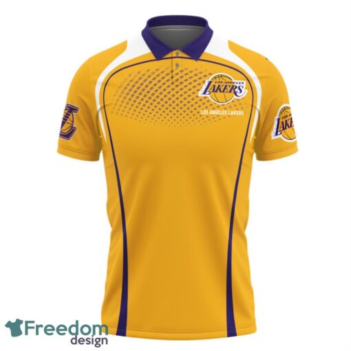 Los Angeles Lakers Style NBA 3D Polo Shirt Gift For Men Father's Day Gift Product Photo 2