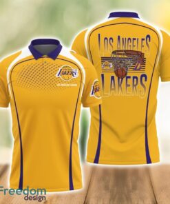 Los Angeles Lakers Style NBA 3D Polo Shirt Gift For Men Father’s Day Gift