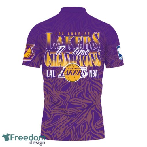 Los Angeles Lakers Style NBA Champs Special Designs 3D Polo Shirt Product Photo 3