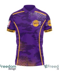 Los Angeles Lakers Style NBA Playoffs Team Basketball 2024 Polo Shirt Product Photo 2