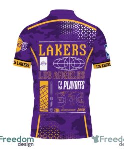 Los Angeles Lakers Style NBA Playoffs Team Basketball 2024 Polo Shirt Product Photo 3