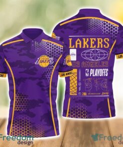 Los Angeles Lakers Style NBA Playoffs Team Basketball 2024 Polo Shirt Product Photo 1