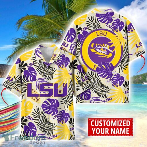 LSU TIGERS Aloha Hawaiian Shirt Custom Name Summer Gift Holiday Team Shirt Product Photo 1