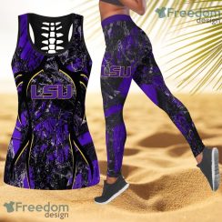 Lsu Tigers NCAA Personalized Combo Hollow Tanktop And Leggings Gift For Women