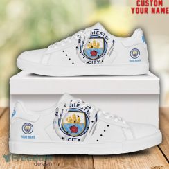 Manchester City EPL Custom Name Unique Gift Low Top Skate Shoes For Man And Woman Product Photo 1