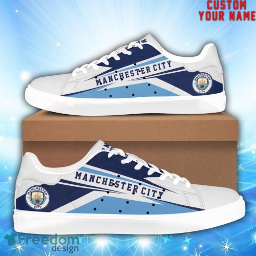 Manchester City New Custom Name Unique Gift Skate Shoes For Football Fan Product Photo 2