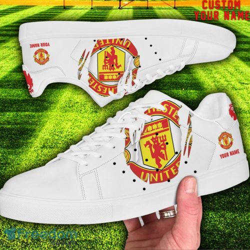 Manchester United EPL Custom Name Unique Gift Low Top Skate Shoes For Man And Woman Product Photo 2