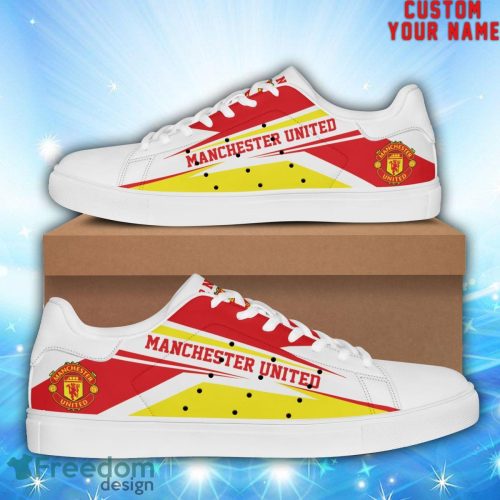 Manchester United New Custom Name Unique Gift Skate Shoes For Football Fan Product Photo 2