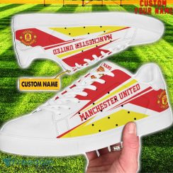 Manchester United New Custom Name Unique Gift Skate Shoes For Football Fan Product Photo 1