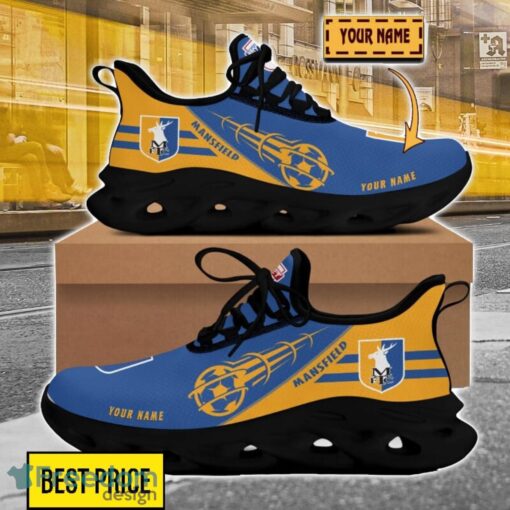 Mansfield Town Custom Name Sneakers Limited Max Soul Shoes For Men Women Product Photo 2