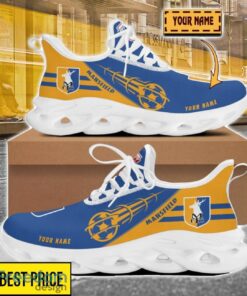 Mansfield Town Custom Name Sneakers Limited Max Soul Shoes For Men Women