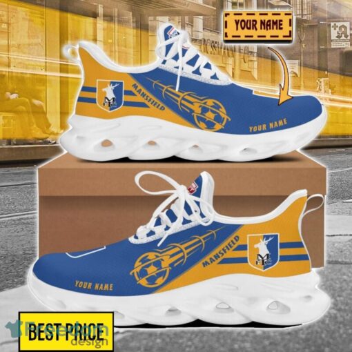 Mansfield Town Custom Name Sneakers Limited Max Soul Shoes For Men Women Product Photo 1