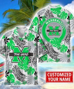 Marshall Thundering Herd Aloha Hawaiian Shirt Custom Name Summer Gift Holiday Team Shirt