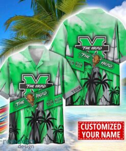 Marshall Thundering Herd Hawaii Shirt Custom Name Sports Team Beach Shirt