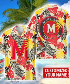 Maryland Terrapins Aloha Hawaiian Shirt Custom Name Summer Gift Holiday Team Shirt