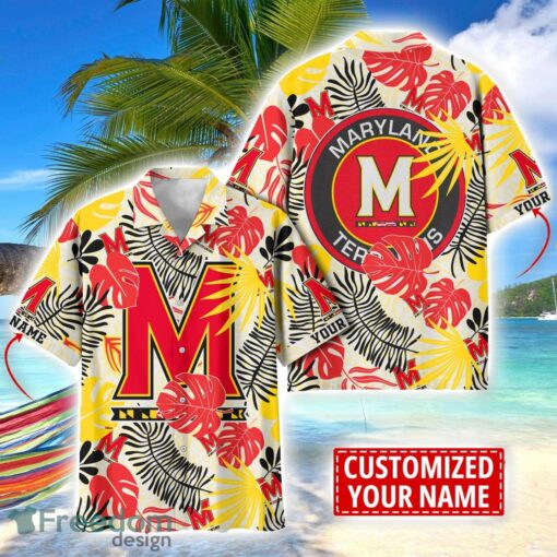 Maryland Terrapins Aloha Hawaiian Shirt Custom Name Summer Gift Holiday Team Shirt Product Photo 1