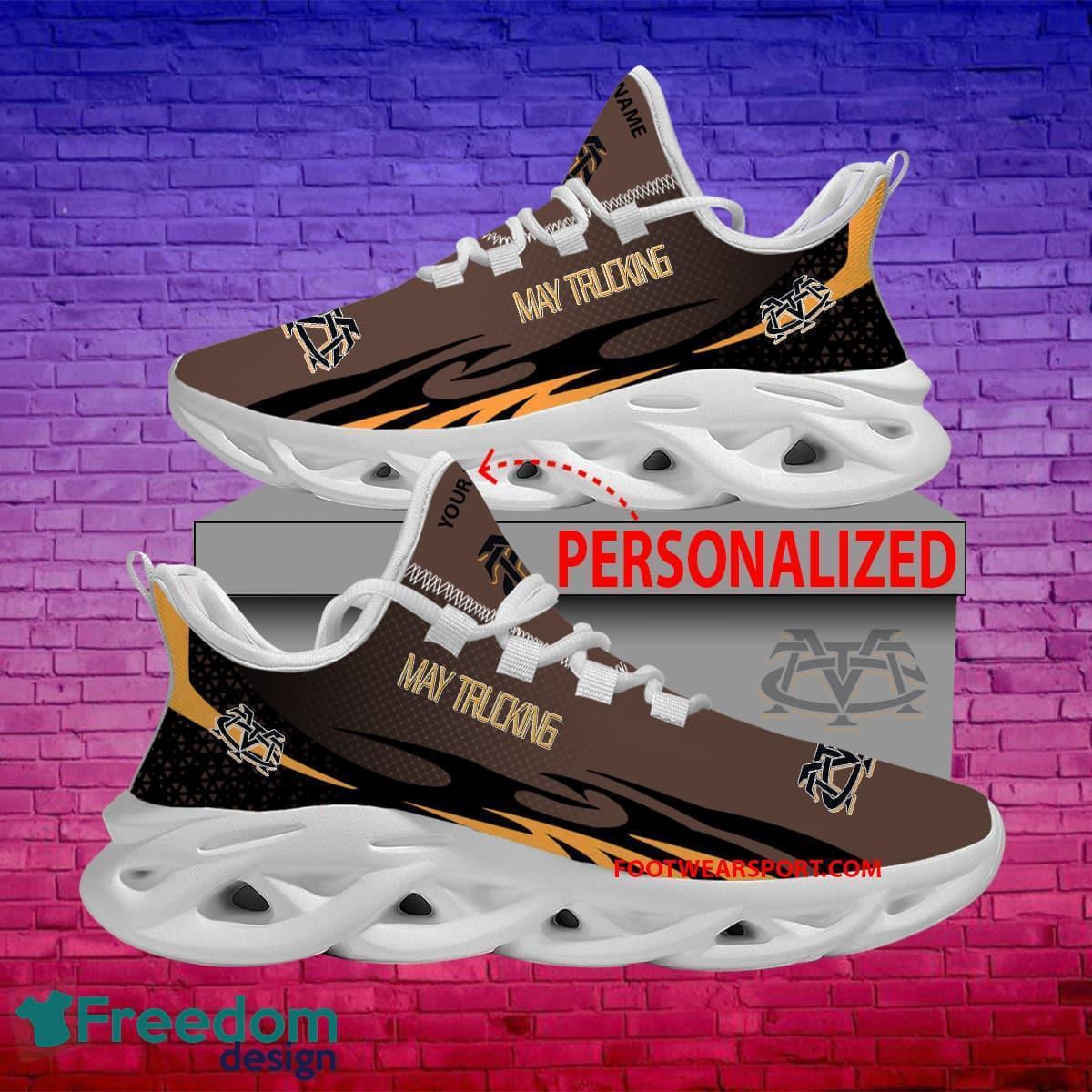 May Trucking Company Max Soul Shoes Pattern New Running Sneaker Trademark Custom Name - May Trucking Company Max Soul Shoes Personlized Photo 1