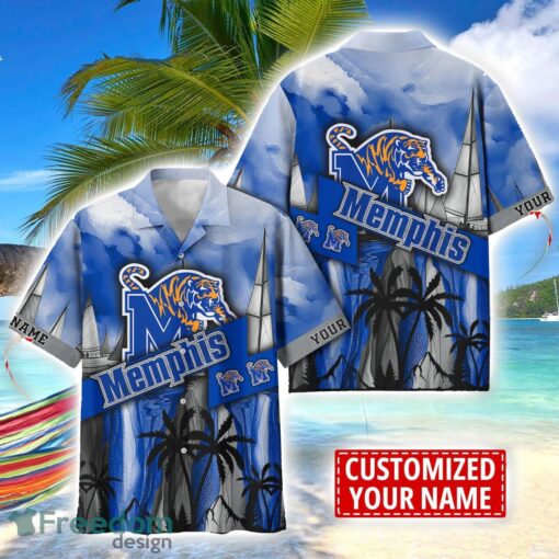 Memphis Tigers Hawaii Shirt Custom Name Sports Team Beach Shirt Product Photo 1