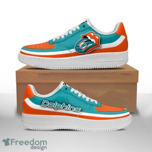 Miami Dolphins Air Force Shoes Sexy Lips AF1 For Men And Women Product Photo 1