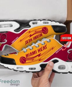 Miami Heat NBA Air Cushion Sports Shoes Custom Name TN Sneakers For Fans Product Photo 2