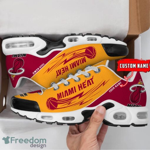 Miami Heat NBA Air Cushion Sports Shoes Custom Name TN Sneakers For Fans Product Photo 2