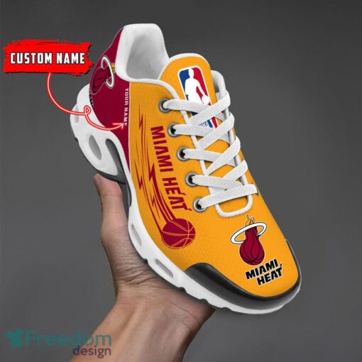 Miami Heat NBA Air Cushion Sports Shoes Custom Name TN Sneakers For Fans Product Photo 1