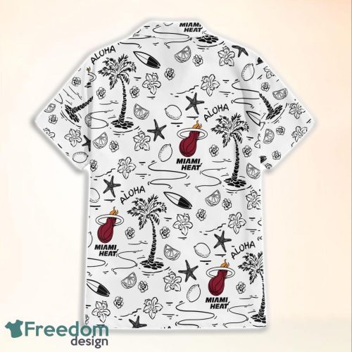 Miami Heat NBA Hawaii All Printed Logo 3D Hawaiian Shirt And Shorts For Team Product Photo 2