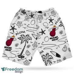 Miami Heat NBA Hawaii All Printed Logo 3D Hawaiian Shirt And Shorts For Team Product Photo 4