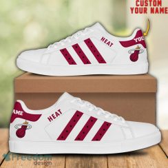 Miami Heat NBA Special Custom Name Unique Gift Low Top Skate Shoes For Fan