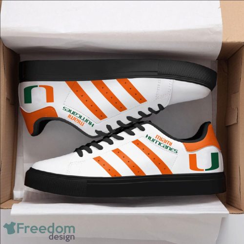 Miami Hurricanes Football Low Top Skate Shoes Stan Smith Shoes Product Photo 2