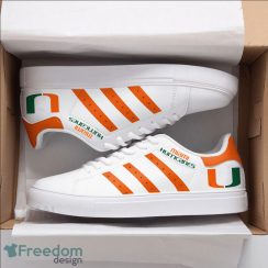 Miami Hurricanes Football Low Top Skate Shoes Stan Smith Shoes