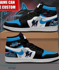 Miami Marlins Custom Name Number Limited Air Jordan Hightop Shoes Men Women Gift