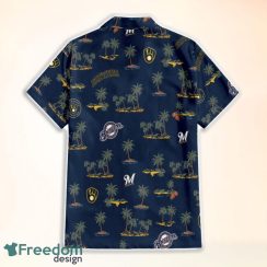 Milwaukee Brewers MLB Hawaii All Printed Logo 3D Hawaiian Shirt And Shorts For Team Product Photo 2