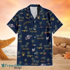 Milwaukee Brewers MLB Hawaii All Printed Logo 3D Hawaiian Shirt And Shorts For Team