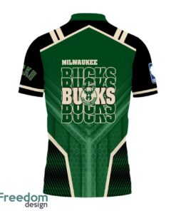 Milwaukee Bucks National Basketball Association Logo Basketball Team 3D Polo Shirt Product Photo 3