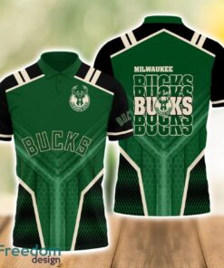 Milwaukee Bucks National Basketball Association Logo Basketball Team 3D Polo Shirt Product Photo 1