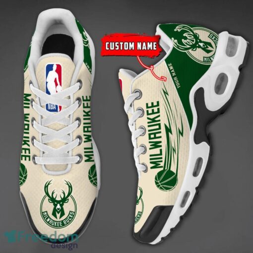 Milwaukee Bucks NBA Air Cushion Sports Shoes Custom Name TN Sneakers For Fans Product Photo 3