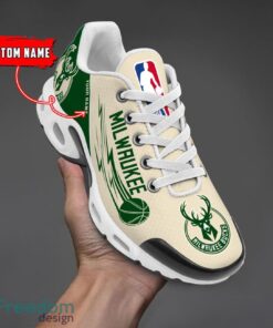 Milwaukee Bucks NBA Air Cushion Sports Shoes Custom Name TN Sneakers For Fans