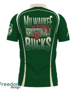 Milwaukee Bucks Style NBA 3D Polo Shirt Gift For Men Father's Day Gift Product Photo 3