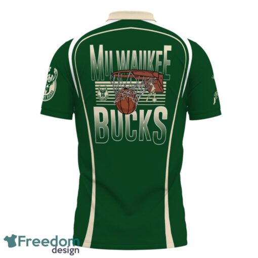 Milwaukee Bucks Style NBA 3D Polo Shirt Gift For Men Father's Day Gift Product Photo 3