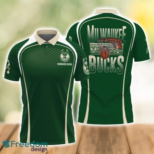 Milwaukee Bucks Style NBA 3D Polo Shirt Gift For Men Father's Day Gift Product Photo 1