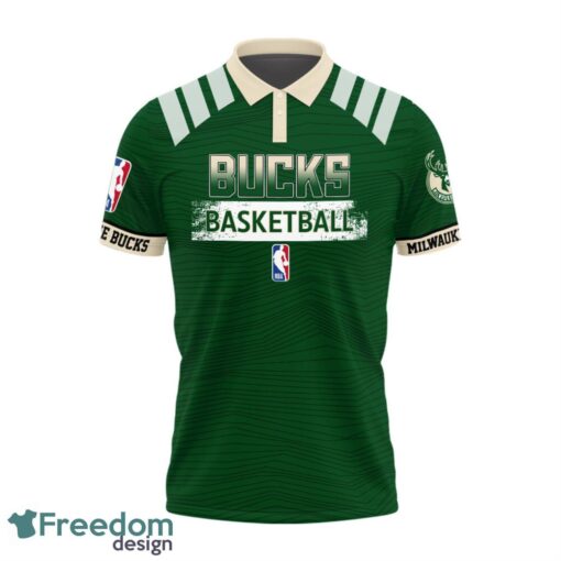 Milwaukee Bucks Style NBA Basketball Team 3D Polo Shirt Product Photo 2