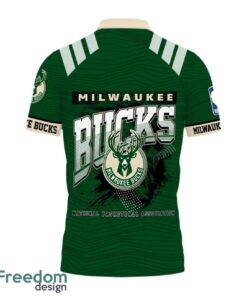 Milwaukee Bucks Style NBA Basketball Team 3D Polo Shirt Product Photo 3