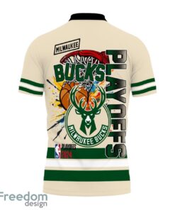 Milwaukee Bucks Style NBA Basketball Team Black 3D Polo Shirt Special For Fans Product Photo 3