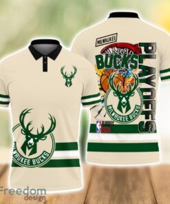 Milwaukee Bucks Style NBA Basketball Team Black 3D Polo Shirt Special For Fans