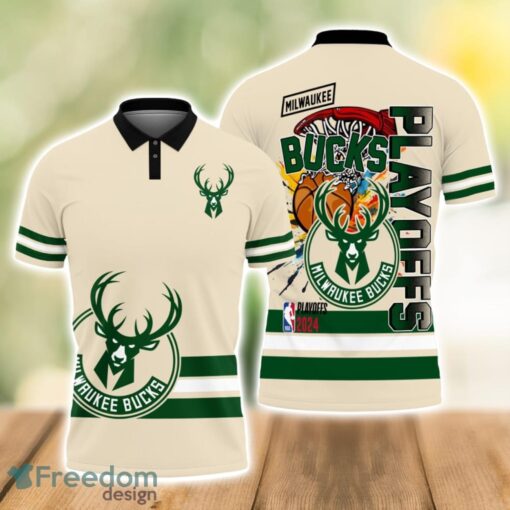 Milwaukee Bucks Style NBA Basketball Team Black 3D Polo Shirt Special For Fans Product Photo 1