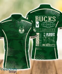 Milwaukee Bucks Style NBA Playoffs Team Basketball 2024 Polo Shirt Product Photo 1